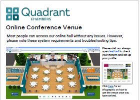 Accessing the Quadrant Chambers online conference centre